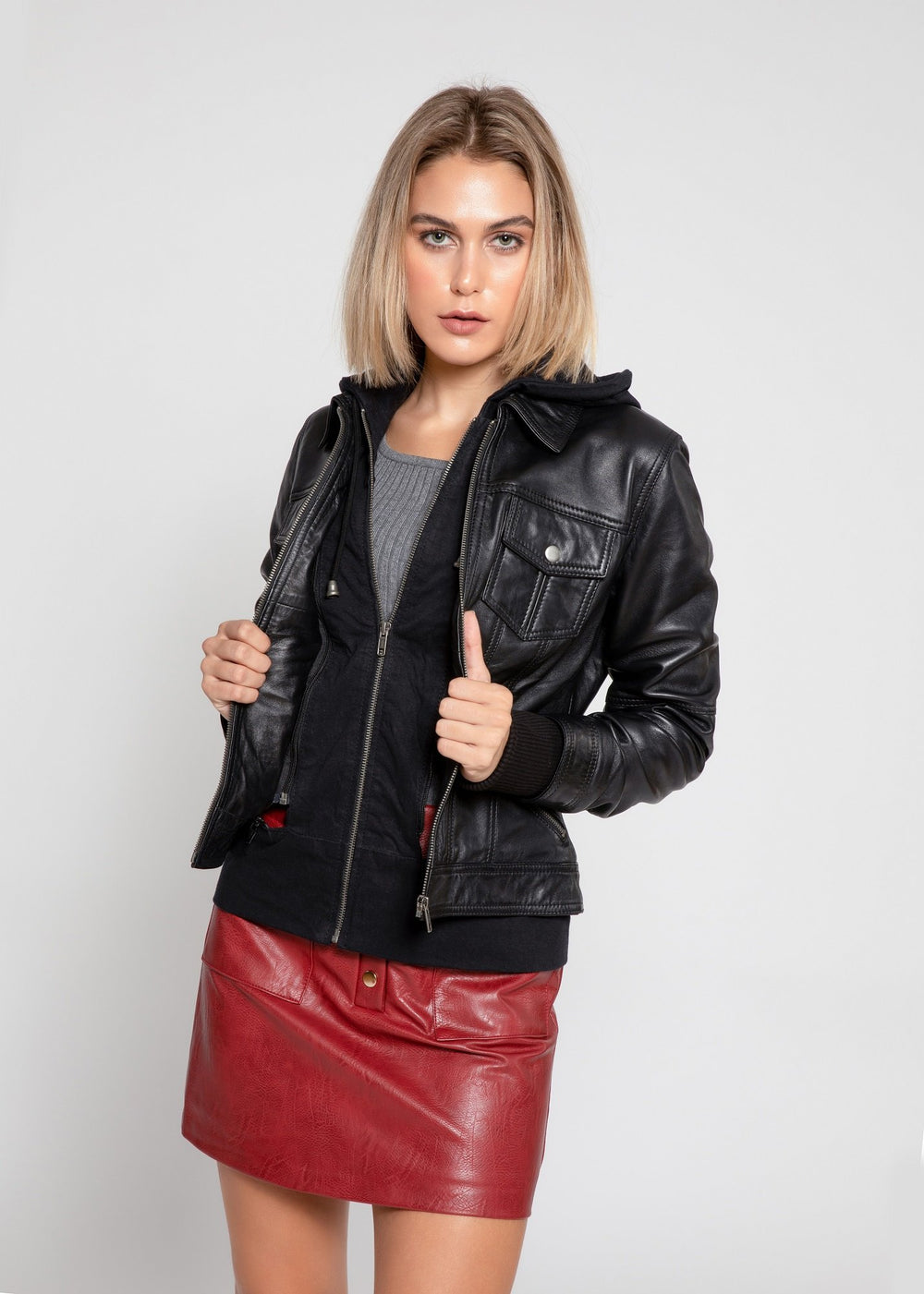 Annalise Womens Leather Jacket - A&A Haute Spot