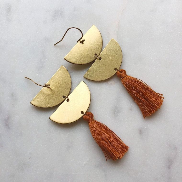 Gold Fringed Tassel - A&A Haute Spot