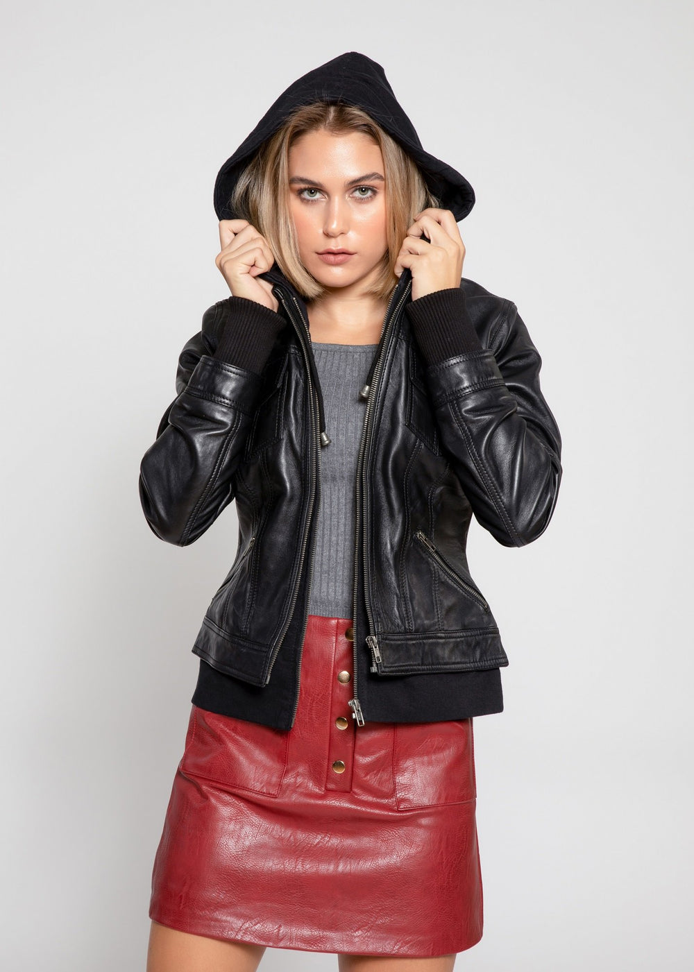 Annalise Womens Leather Jacket - A&A Haute Spot