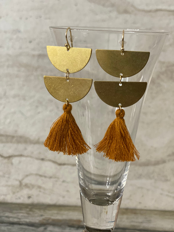 Gold Fringed Tassel - A&A Haute Spot