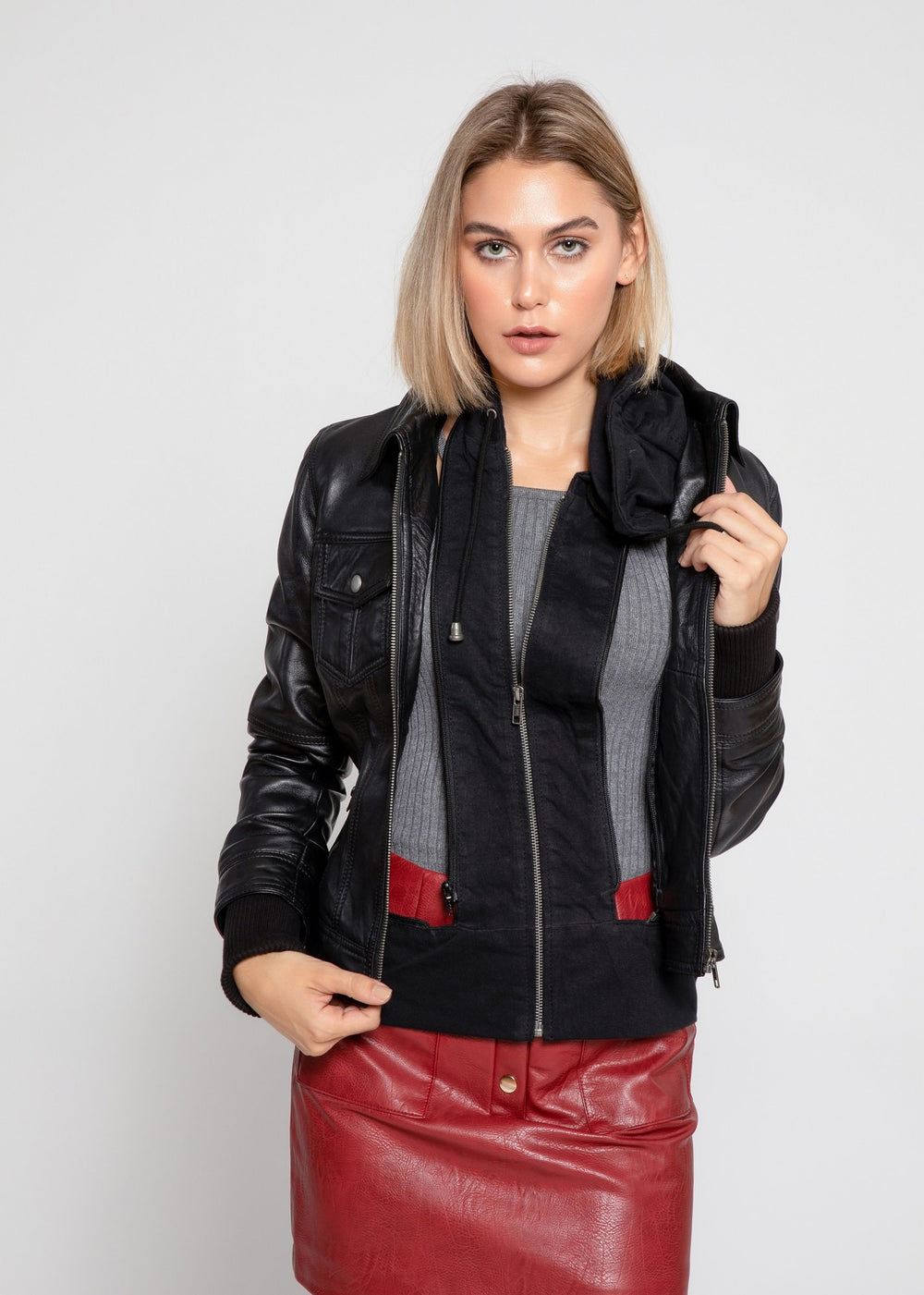 Annalise Womens Leather Jacket - A&A Haute Spot