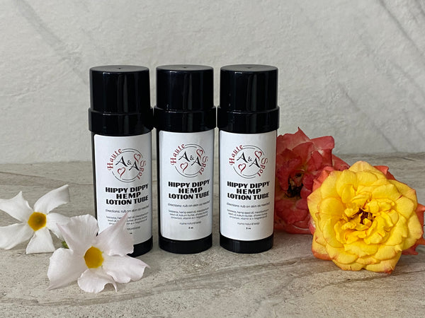 Hippy Dippy Hemp Lotion Tube - A&A Haute Spot