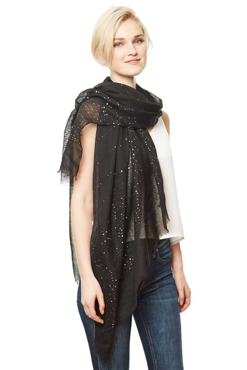 Solid Lurex Scarf - A&A Haute Spot