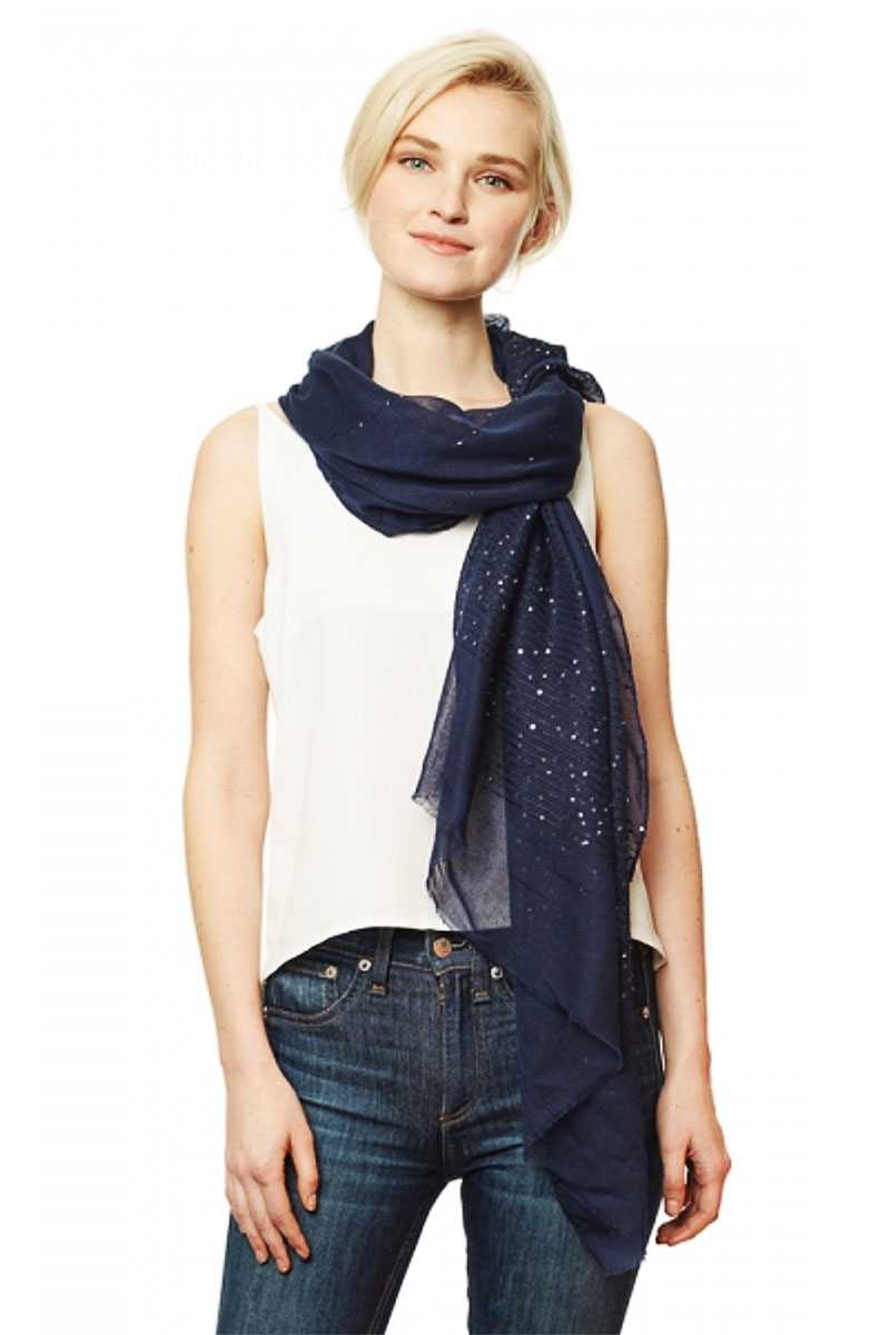 Solid Lurex Scarf - A&A Haute Spot