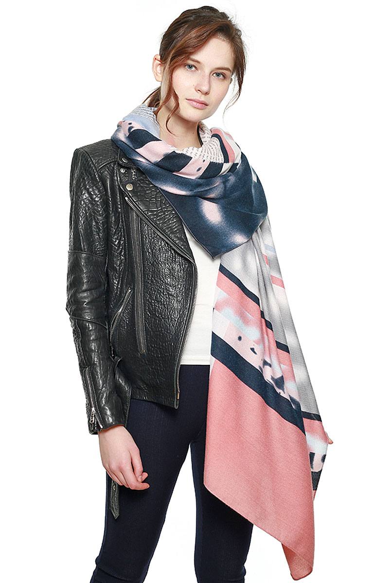 Multi Vivid Square Pattern Scarf - A&A Haute Spot