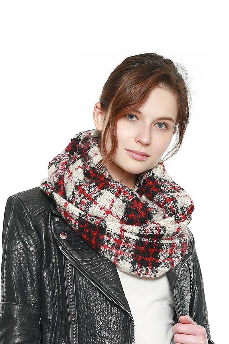 Soft Plaid Infinity Scarf - A&A Haute Spot