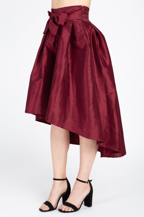 Taffeta High-low Skirt - A&A Haute Spot