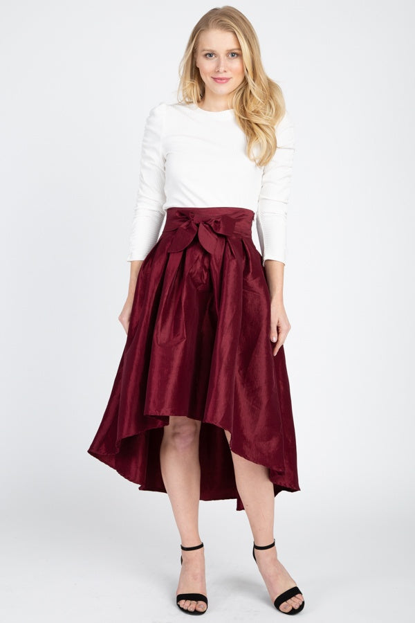 Taffeta High-low Skirt - A&A Haute Spot