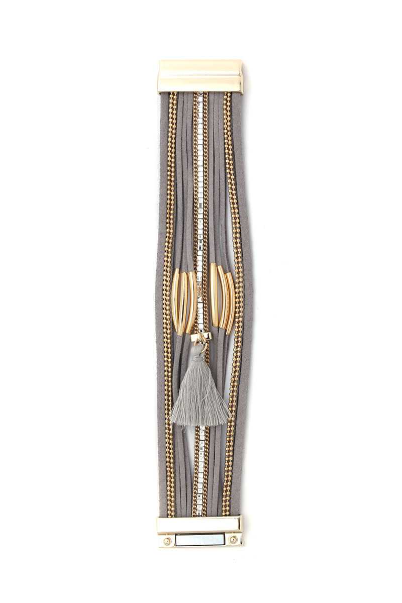 Tassel Multi Layered Magnetic Bracelet - A&A Haute Spot