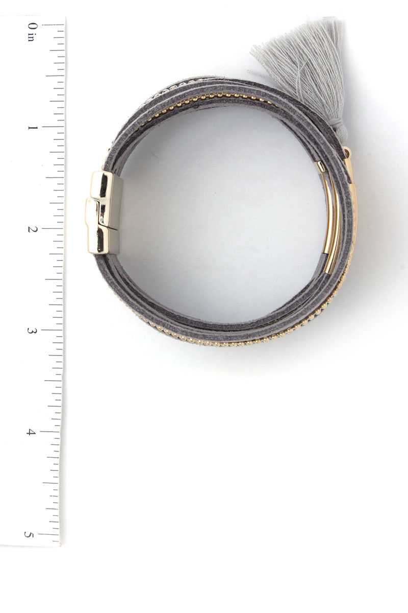 Tassel Multi Layered Magnetic Bracelet - A&A Haute Spot