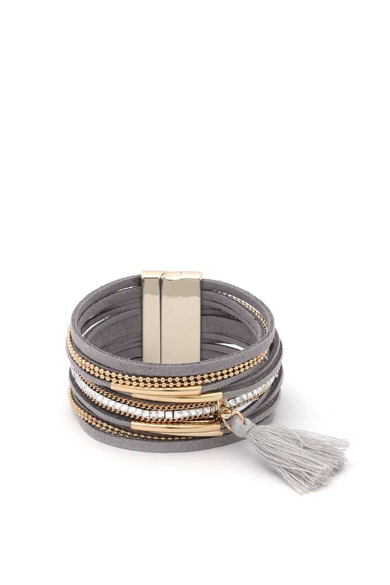 Tassel Multi Layered Magnetic Bracelet - A&A Haute Spot