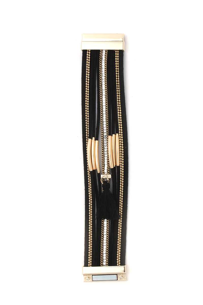 Tassel Multi Layered Magnetic Bracelet - A&A Haute Spot