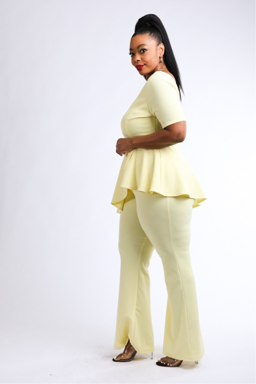 Peplum Top & Pants Set - A&A Haute Spot