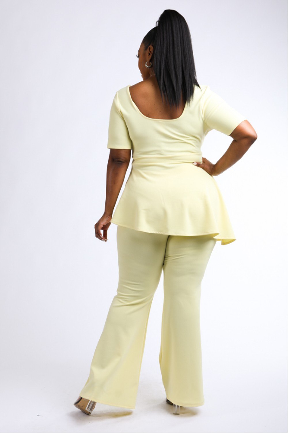Peplum Top & Pants Set - A&A Haute Spot