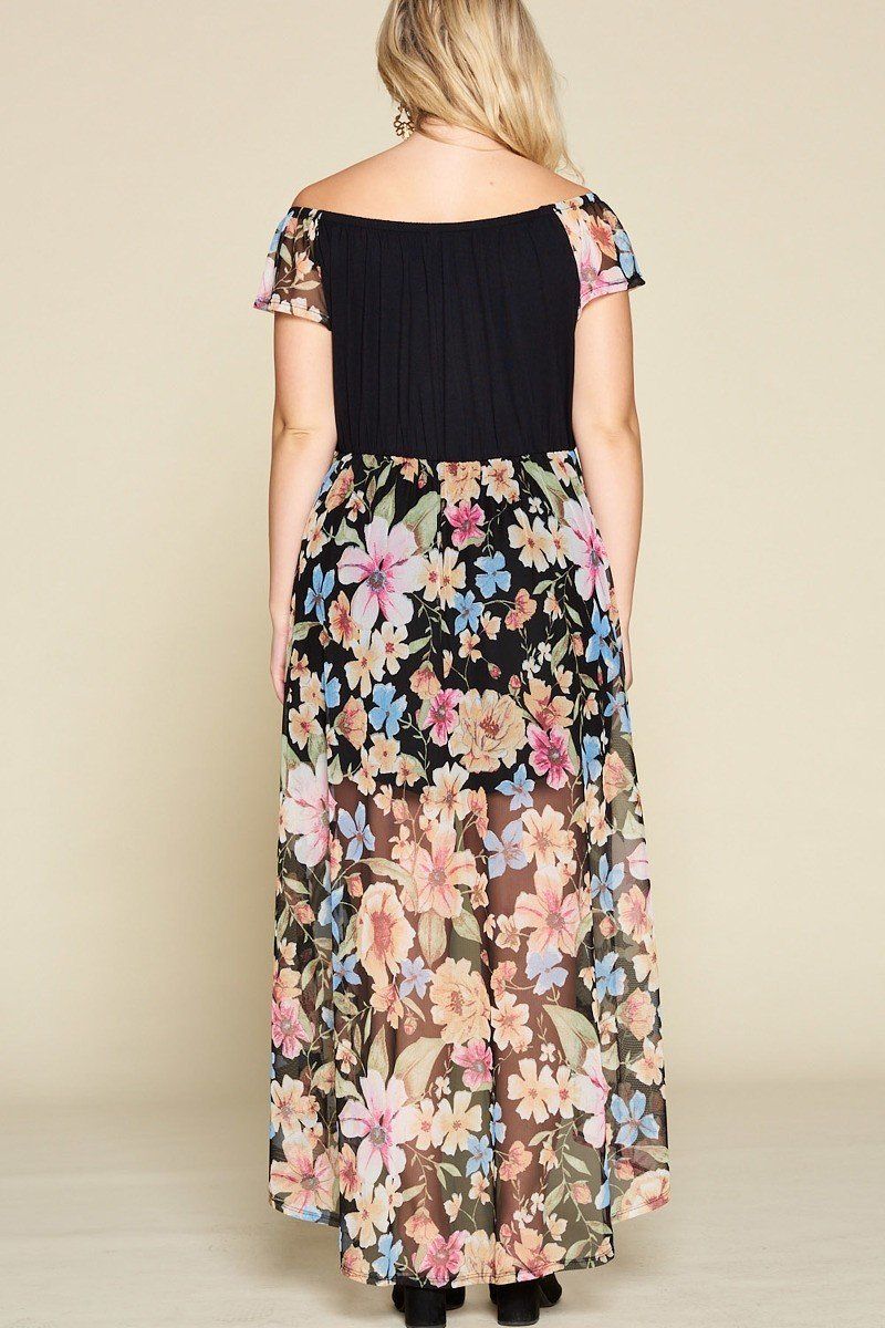 Plus Size Solid Jersey Maxi Romper - A&A Haute Spot