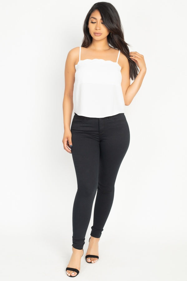 Scallop Opening Cami Top - A&A Haute Spot