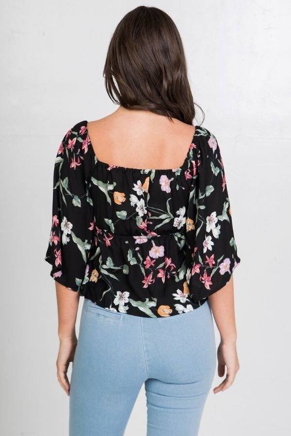 Floral Print Crop Top - A&A Haute Spot
