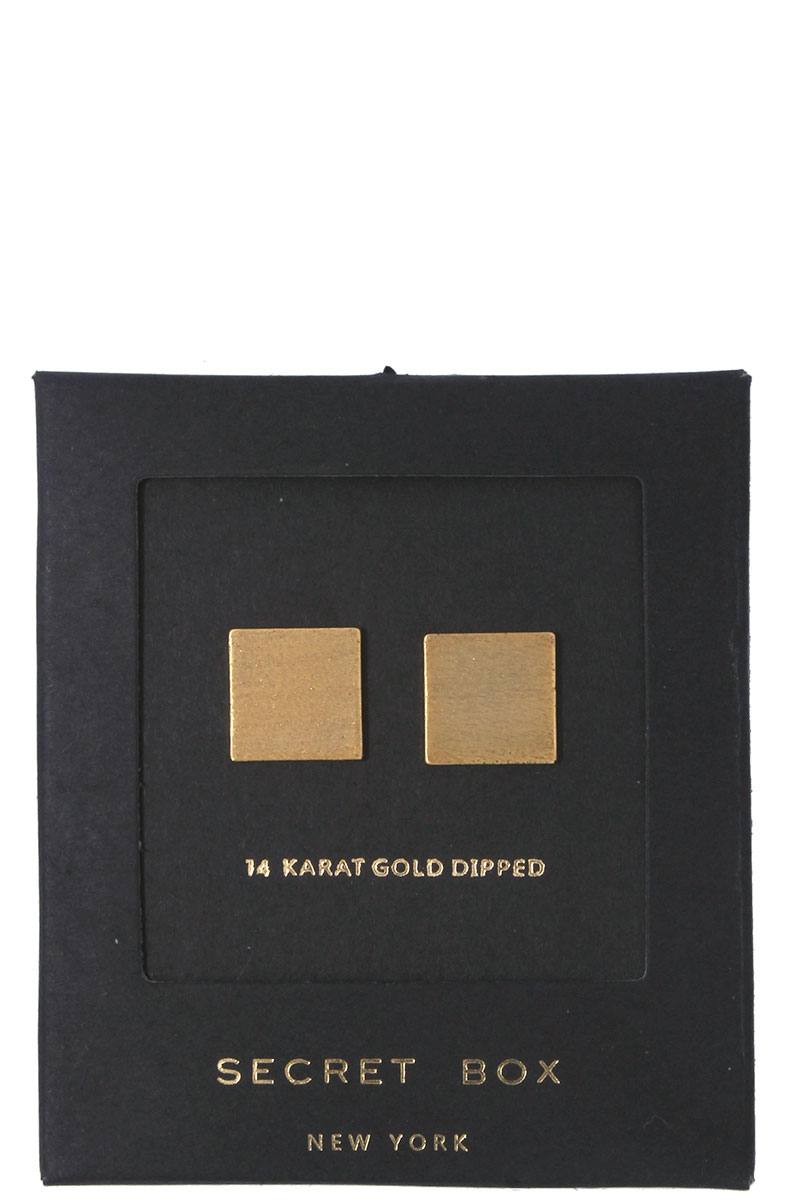 Square Shape Post Earring - A&A Haute Spot