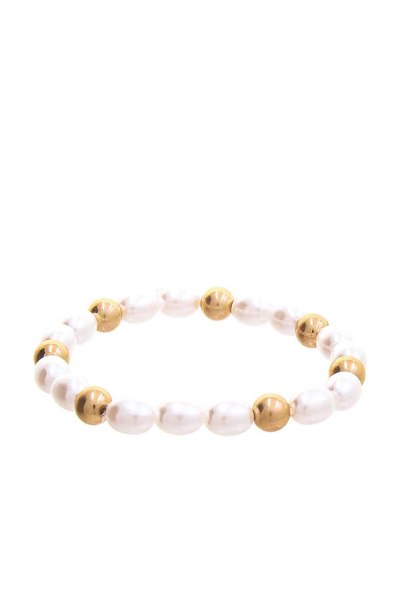 Chic Fresh Water Pearl And Bead Bracelet - A&A Haute Spot