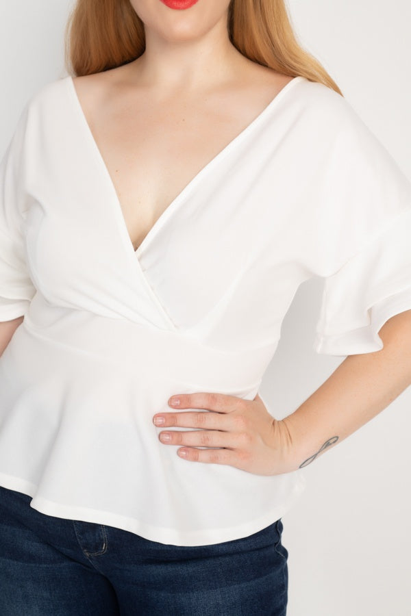 Tiered Ruffle Sleeve Top - A&A Haute Spot