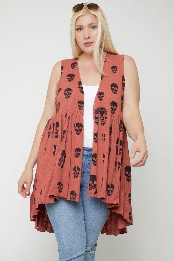 Sleeveless Cardigan Featuring A Long Flattering Silhouette - A&A Haute Spot