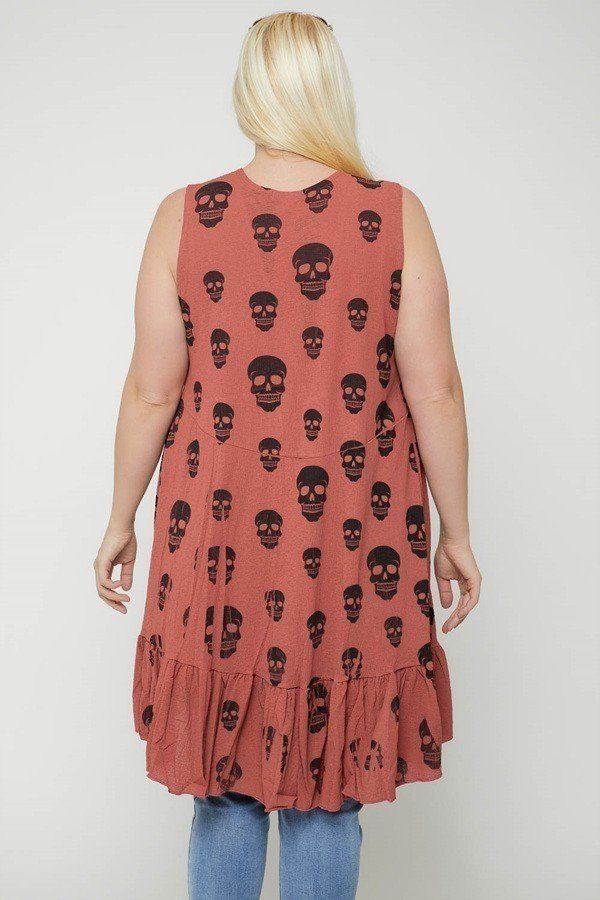 Sleeveless Cardigan Featuring A Long Flattering Silhouette - A&A Haute Spot