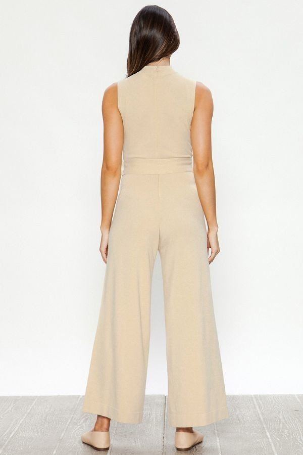 A Sweater Solid Jumpsuit - A&A Haute Spot