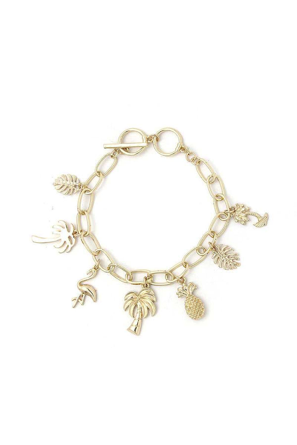 Chic Fashion Tropical Charm Drop Bracelet - A&A Haute Spot