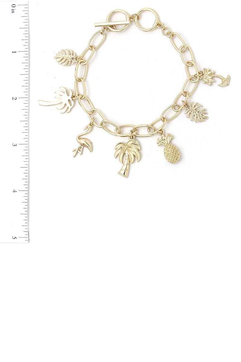 Chic Fashion Tropical Charm Drop Bracelet - A&A Haute Spot