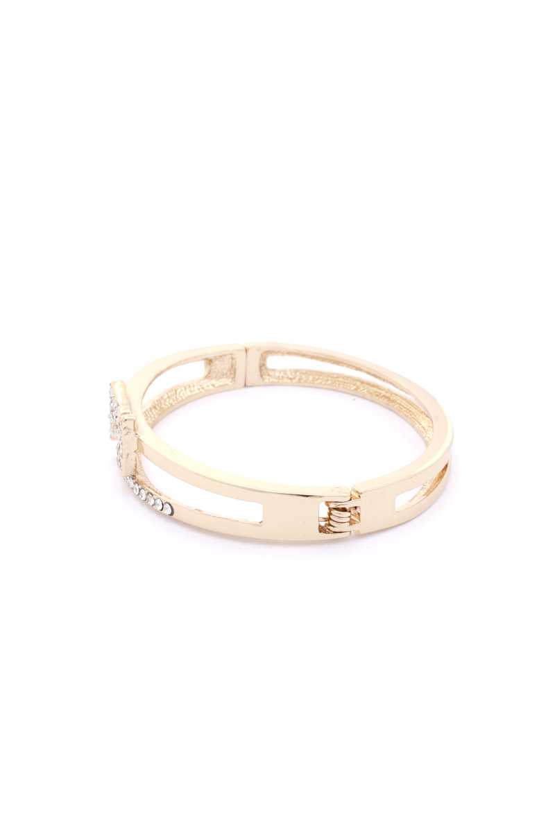 Rhinestone Bow Metal Bracelet - A&A Haute Spot