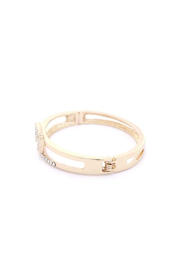 Rhinestone Bow Metal Bracelet - A&A Haute Spot